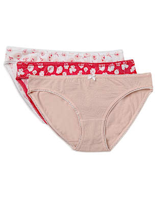 3 Pack Cotton Mix Skinny Fit Knickers