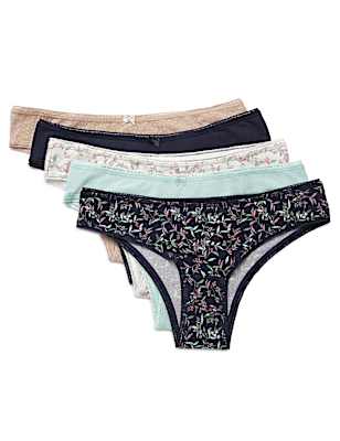 5 Pack Cotton Mix Knickers