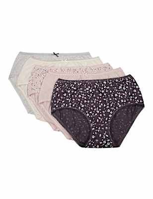 5 Pack Cotton Mix Knickers