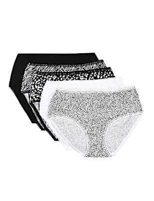 5 Pack Cotton Mix Skinny Fit Knicker