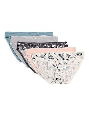 5 Pack Cotton Mix Skinny Fit Knicker