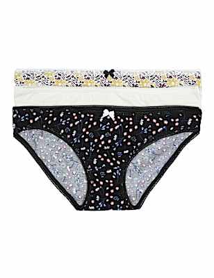 3 Pack Cotton Mix Printed Knickers