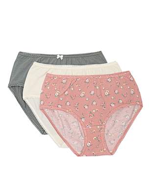 Pack of 3 Cotton Mix Skinny Fit Knickers