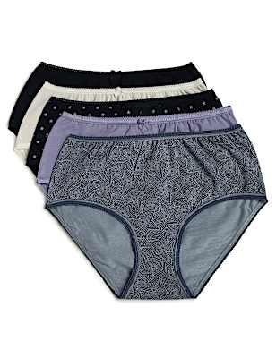 Pack 5 Cotton Mix Knickers