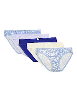 Pack 5 Cotton Mix Knickers