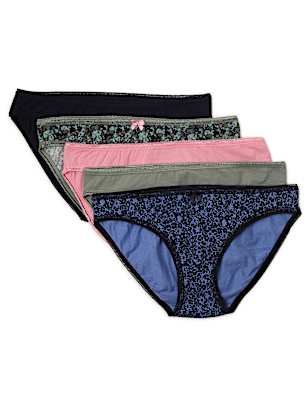 Pack 5 Cotton Mix Knickers