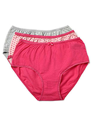 Pack of 3 Cotton Mix Printed Midis Panty