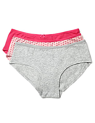 Pack of 3 Cotton Mix Low Rise Panty