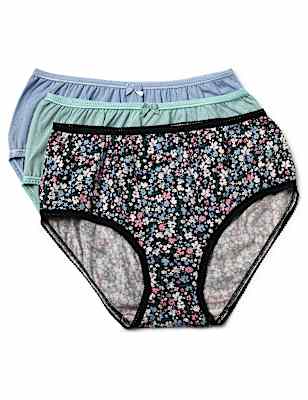 Pack of 3 Cotton Mix Printed Midis Panty
