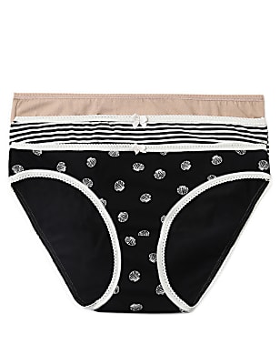 3 Pack Cotton Mix Knickers