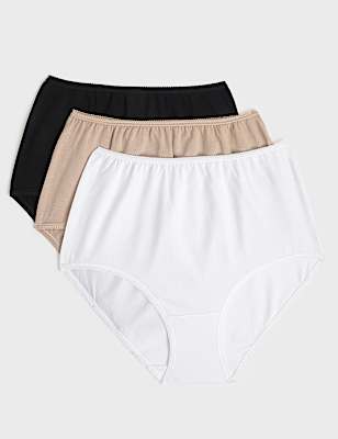 3pk Pure Cotton Full Briefs
