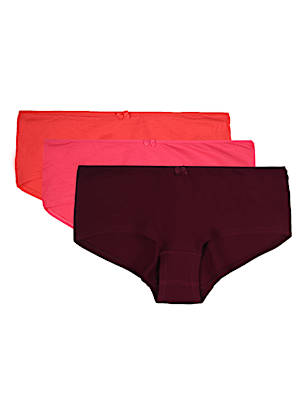 INT 3PK Tonal Berry Low Rise Short