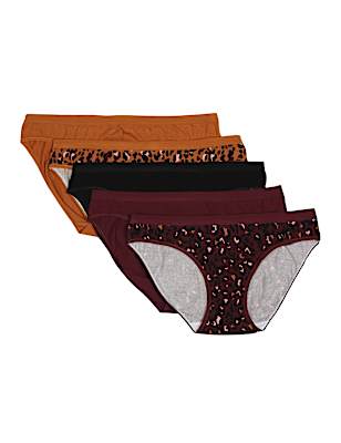 5 Pack Cotton Mix Skinny Fit Knicker