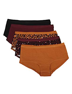 5 Pack Cotton Mix Skinny Fit Knickers