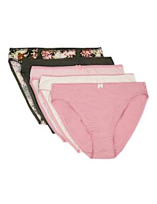 5 Pack Cotton Mix Knickers