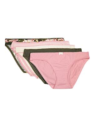 5 Pack Cotton Mix Skinny Fit Knickers