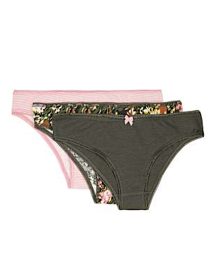 3 Pack Cotton Mix Knickers