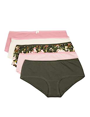 5 Pack Cotton Mix Skinny Fit Knickers