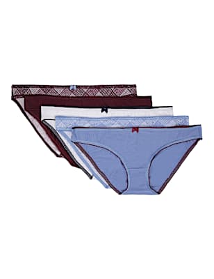 5 Pack Cotton Mix Knickers