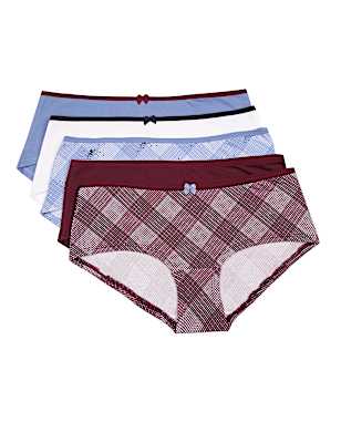 5 Pack Cotton Mix Skinny Fit Knickers
