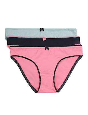 3 Pack Cotton Mix Skinny Fit Knicker