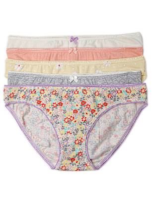 Pack of 5 Cotton Mix Skinny Fit Knickers