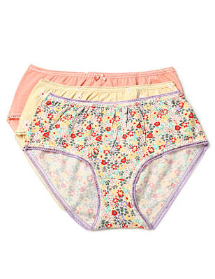 Pack of 3 Cotton Mix Printed Midis Panty