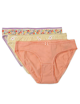 3 Pack Cotton Mix Knickers