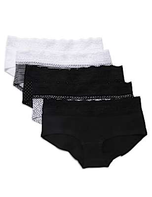5 Pack Cotton Mix Knickers