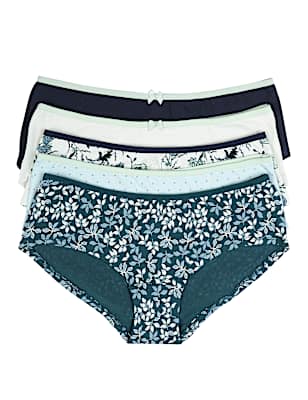 5 Pack Cotton Mix Printed Knickers