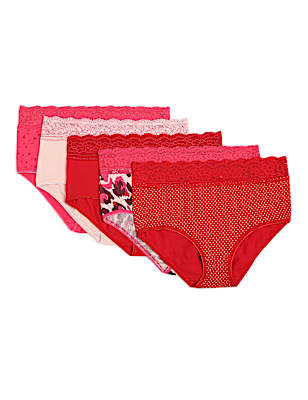 5 Pack Cotton Mix Knickers