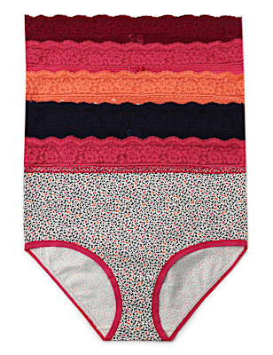 5 Pack Cotton Mix Knickers