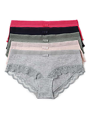 Pack of 5 Cotton Mix Lace Knickers