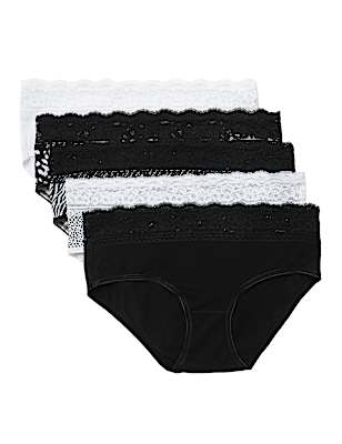 Pack of 5 Cotton Mix Skinny Fit Knickers