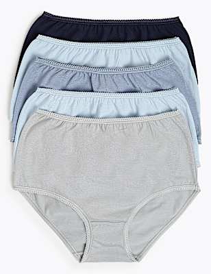 5 Pack Cotton Rich Full Coverage Knickers