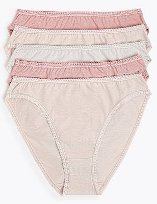 5 Pack Cotton Rich Full Coverage Knickers