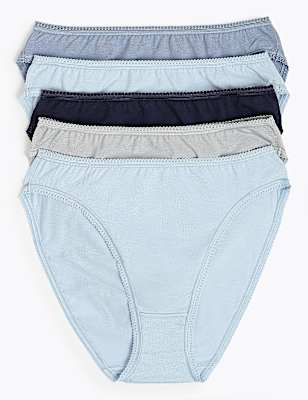 5 Pack Cotton Rich Full Coverage Knickers