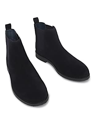 Suede Leather Plain Chelsea Boots
