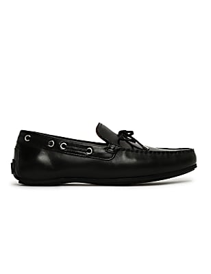 Pure Leather Plain Slip-on Loafers