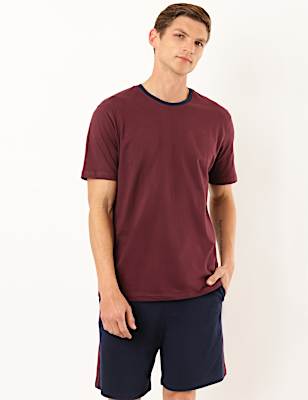 2 Pack Pure Cotton Plain Regular Fit Short Sets