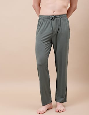 Cotton Blend Solid Drawstring Pyjama