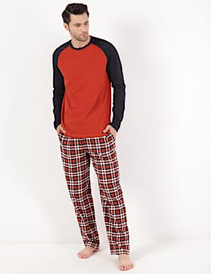 Pure Cotton Round Neck Pyjama Set