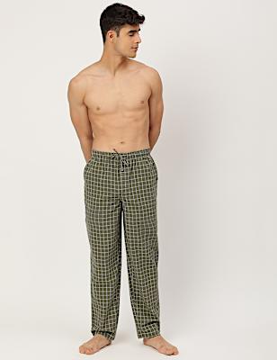 Cotton Mix Checked Comfort Fit Pyjama
