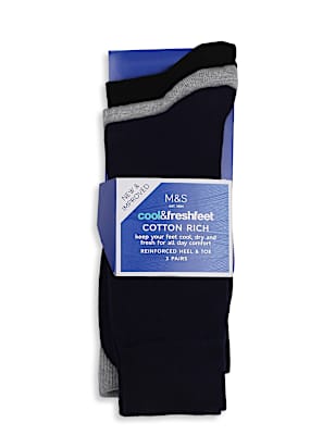 3Pk Solid Socks
