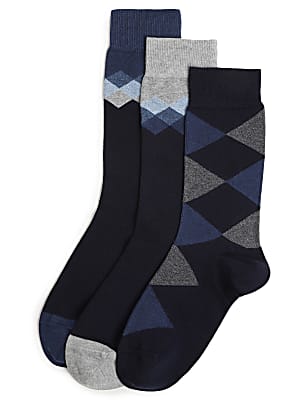 3pk Chevron Ankle Length Socks