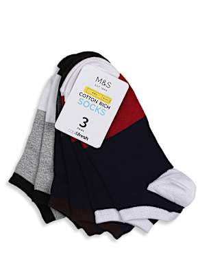 3Pk Ankle Socks