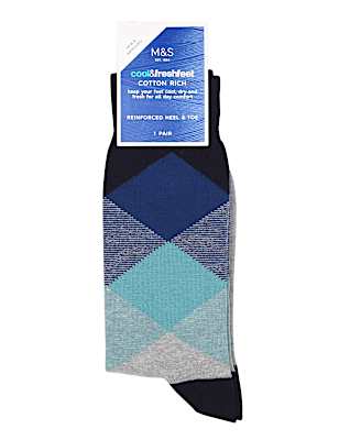 1Pk Argyle Socks
