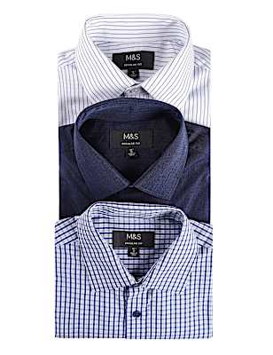 3PK Easy To Iron&nbsp; Shirt