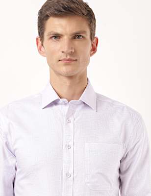 Pure Cotton Printed Spread Collar Shirt