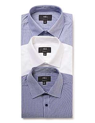 3PK Easy To Iron&nbsp; Shirt